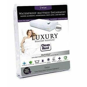 Clean Rest Luxury Healthy Sleeping Twin Waterproof Mattress Encasement Protector